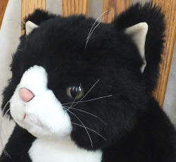 Cuddly（カドリー）デブ猫ぬいぐるみ 甚五郎 白黒はちわれ【送料